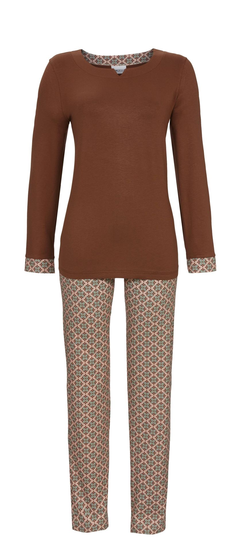 Ringella 5511209 Pyjama mit U-Boot-Ausschnitt
