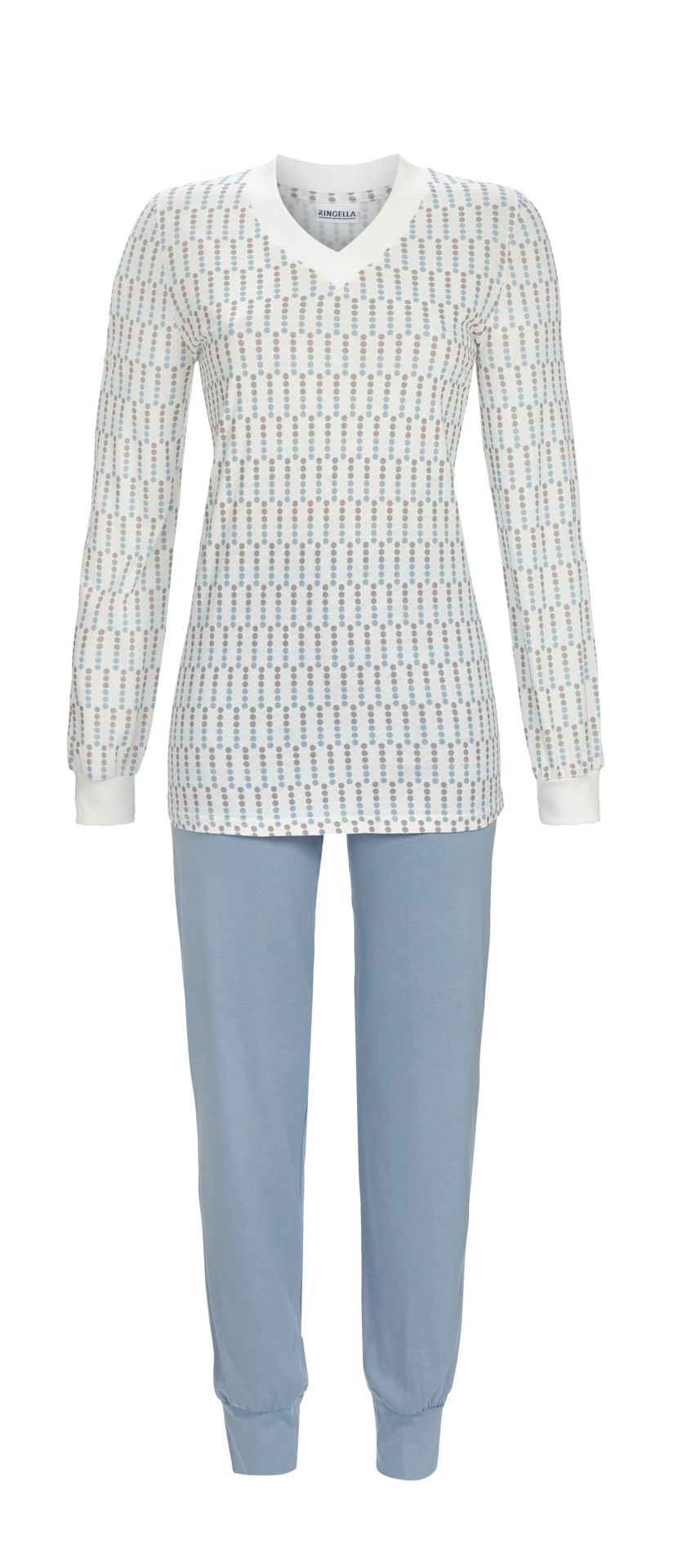 Ringella 5511232 Pyjama mit Strickbündchen
