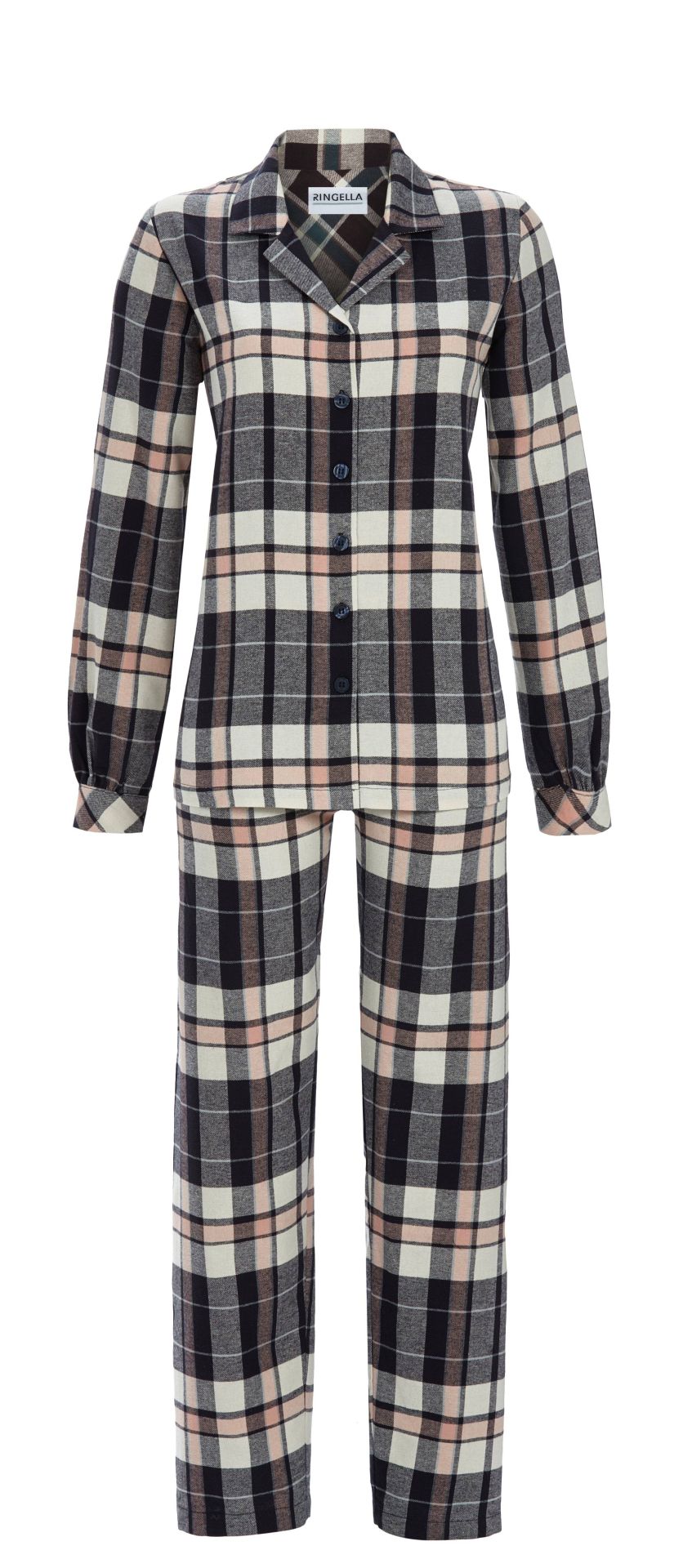 Ringella 5517205 Pyjama aus gerautem Flanell