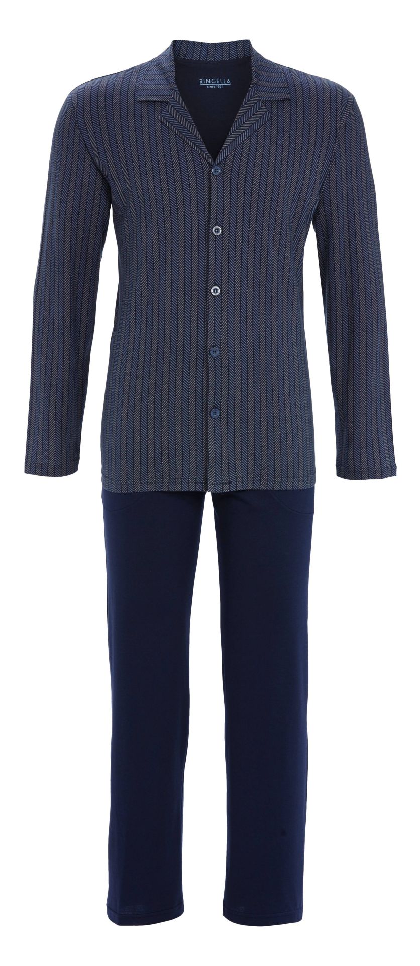 Ringella 5541220 Pyjama mit durchgeknöpftem Oberteil