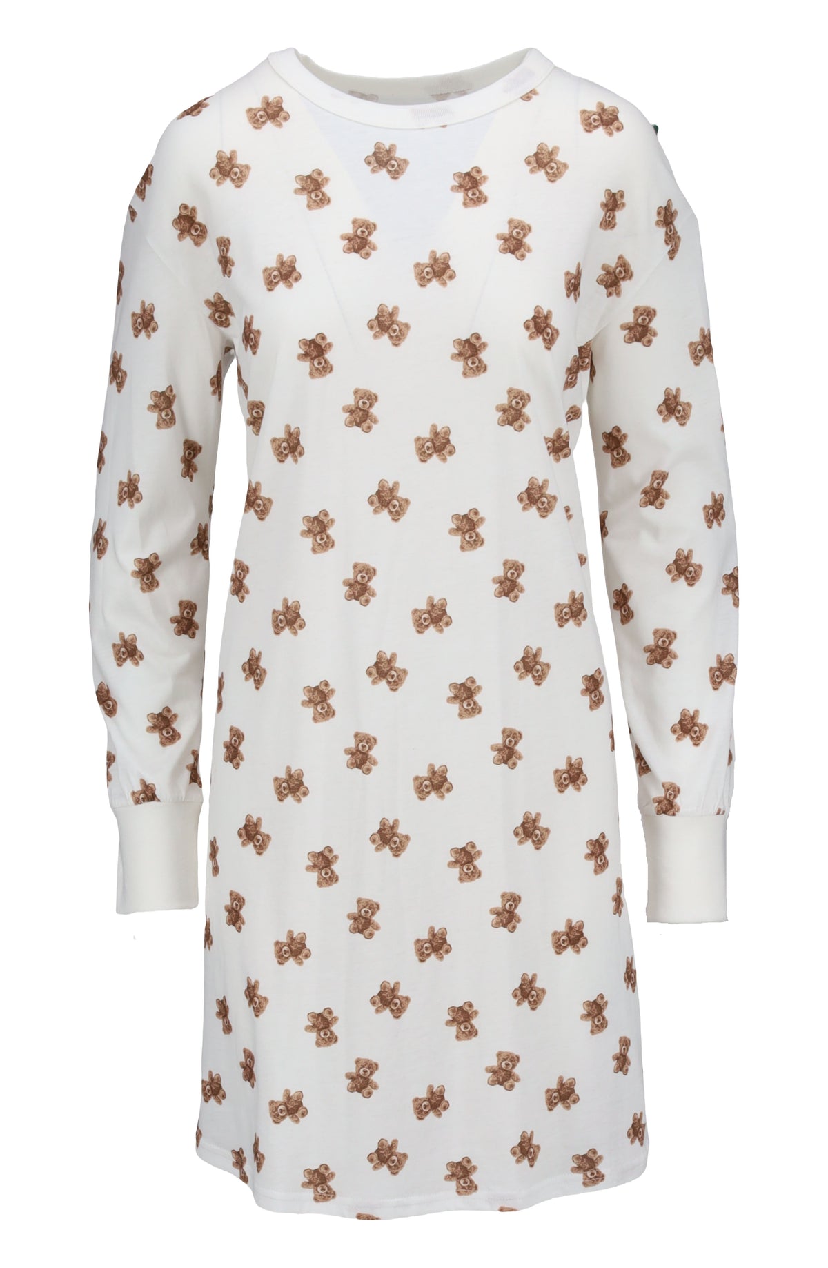 Ringella 6511031 Sleepshirt mit Strickbündchn und Bärchen-Dessin