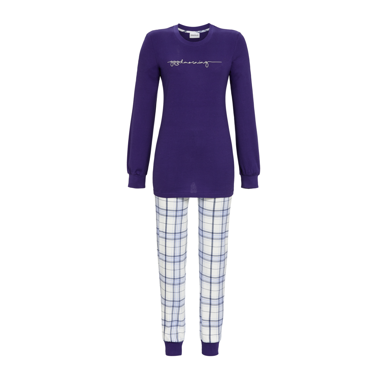 Ringella 3511210 Pyjama mit Strickbündchen