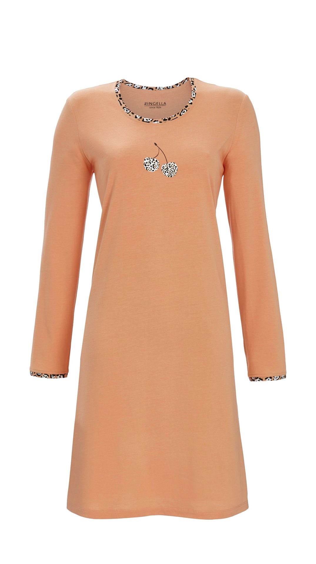 Ringella 5511007 Sleepshirt mit Kirschen-Motiv