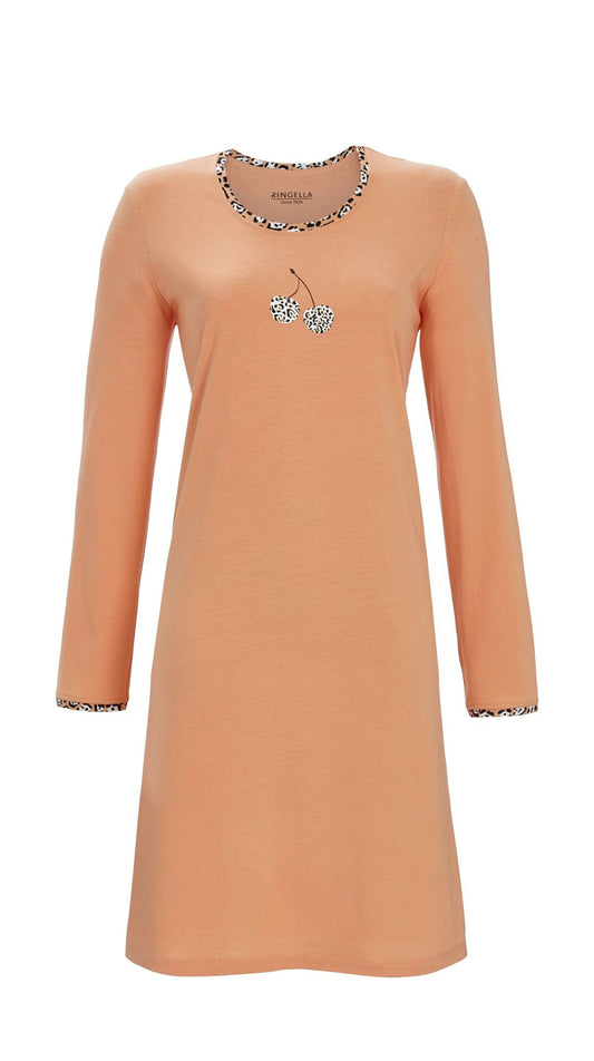 Ringella 5511007 Sleepshirt mit Kirschen-Motiv