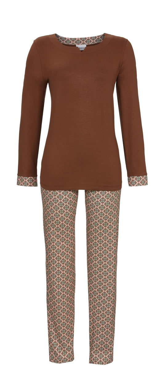 Ringella 5511209 Pyjama mit U-Boot-Ausschnitt