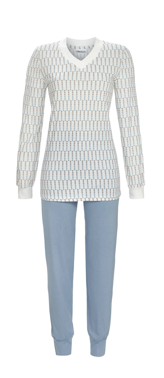 Ringella 5511232 Pyjama mit Strickbündchen