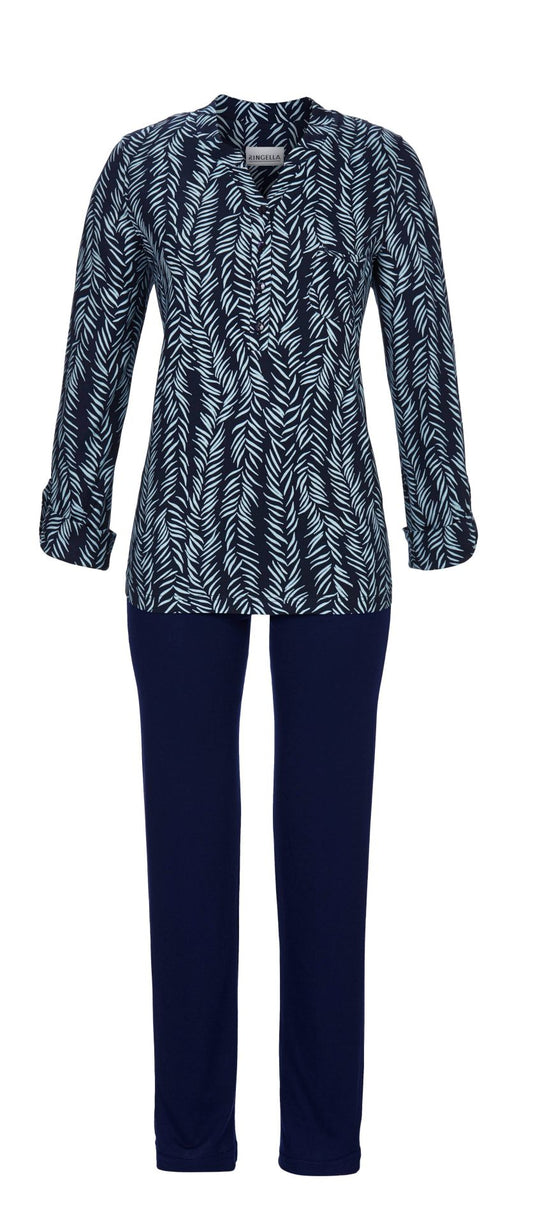 Ringella 5511247 Pyjama mit Knopfleiste und Brusttasche