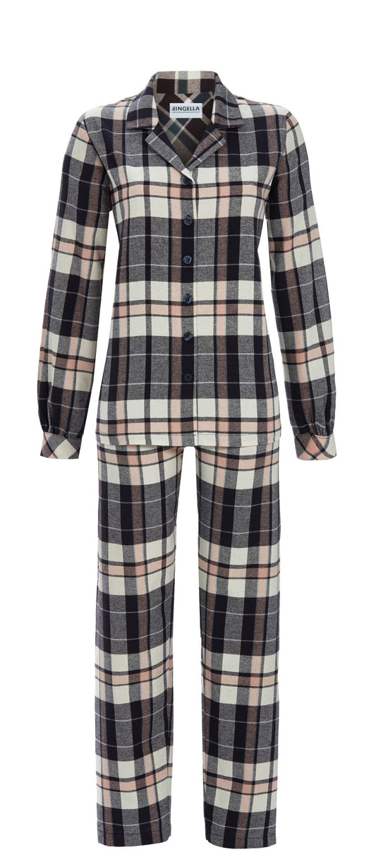 Ringella 5517205 Pyjama aus gerautem Flanell