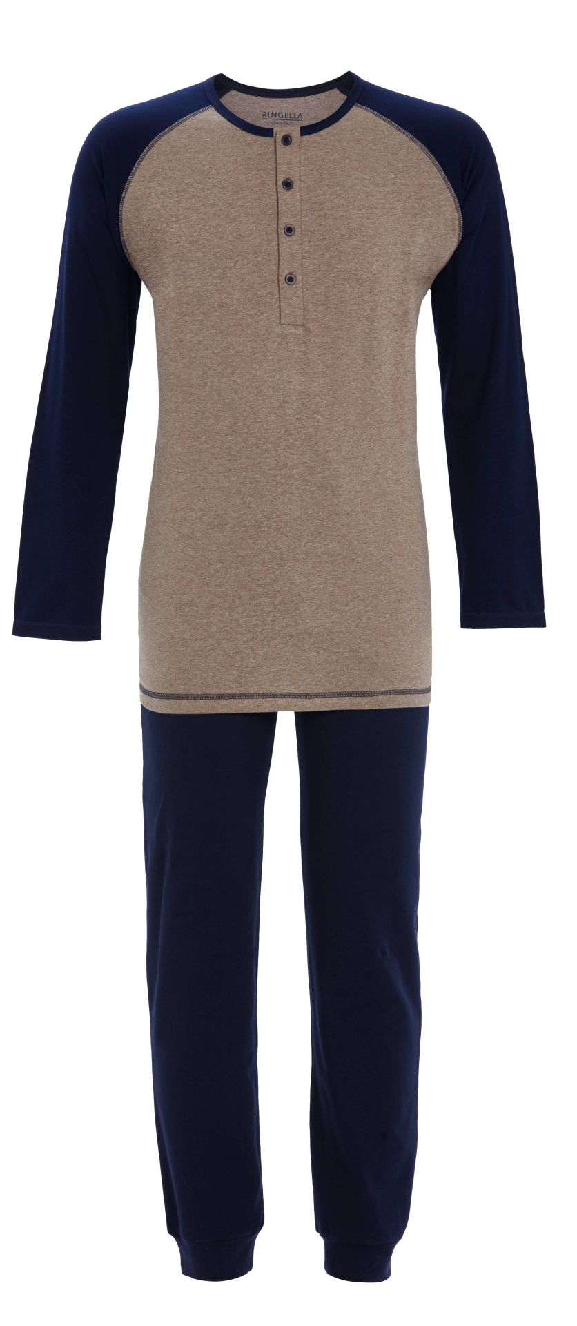 Ringella 5541217 Pyjama mit Knopfleiste