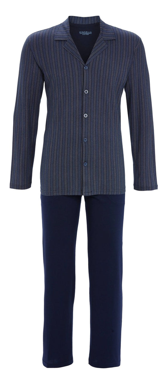 Ringella 5541220 Pyjama mit durchgeknöpftem Oberteil