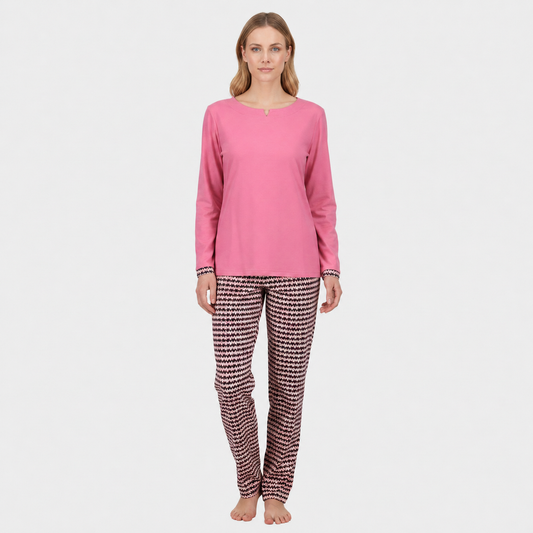 Ringella 6551202 Pyjama mit Hose im Minimaldessin